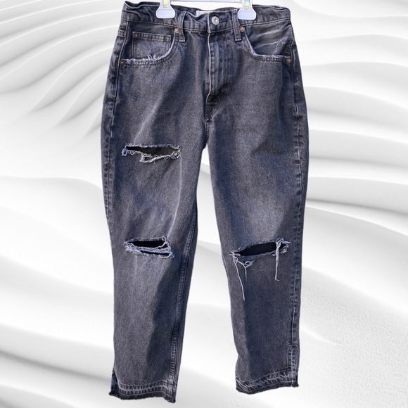 Free  People Tapered Baggy Denim Jeans - Picture 1 of 6